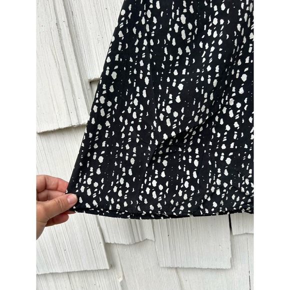 Joie Silk Sleeveless Top Black White Print V-Neck Spaghetti Strap Tank Size XS - Picture 6 of 8